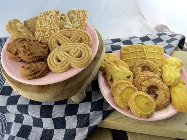 Roomboter koekjes gesorteerd