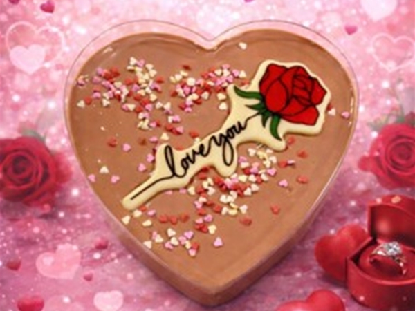 Chocolade melk hart Valentijn